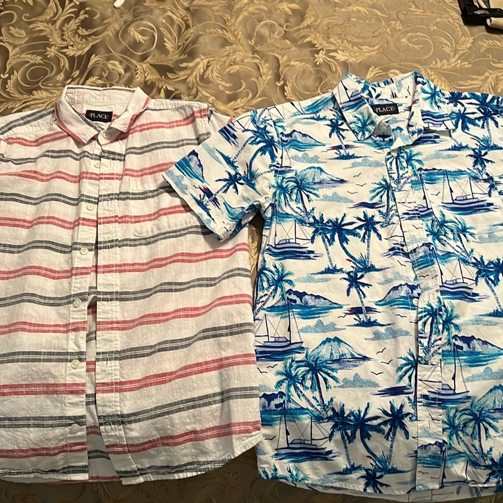 Two button up shirts
